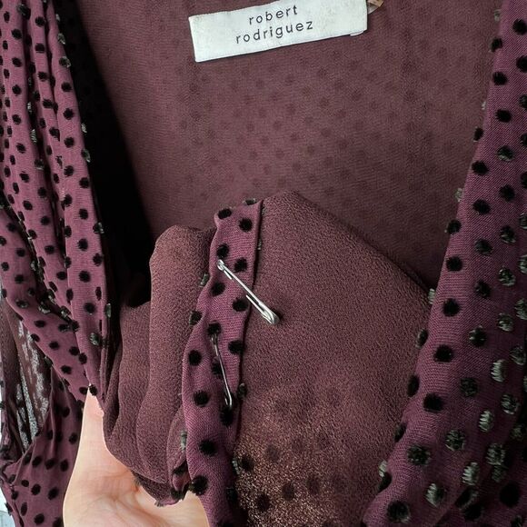 Robert Rodriguez Swiss Dot High Low Dress - Picture 11 of 11